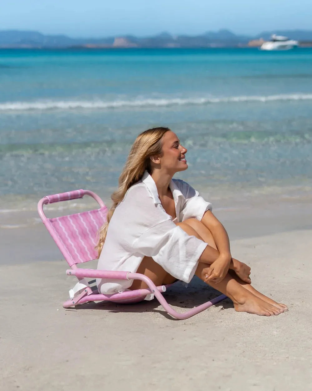 Foldable low beach chair – BAMBINA