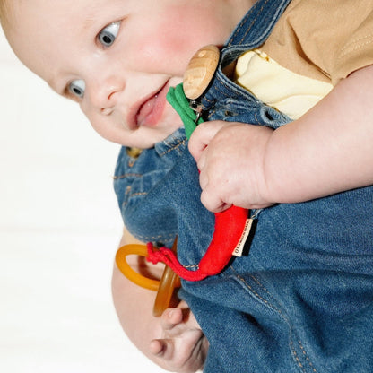Charly the Chili Pacifier Clip