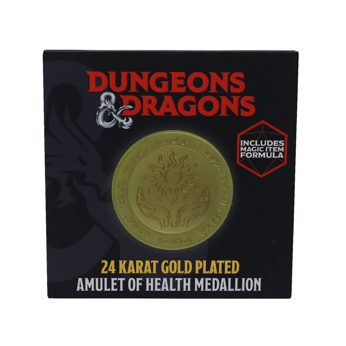 Collector's Edition Dungeons & Dragons Medallion - 24K Gold Plated Amulet of Health