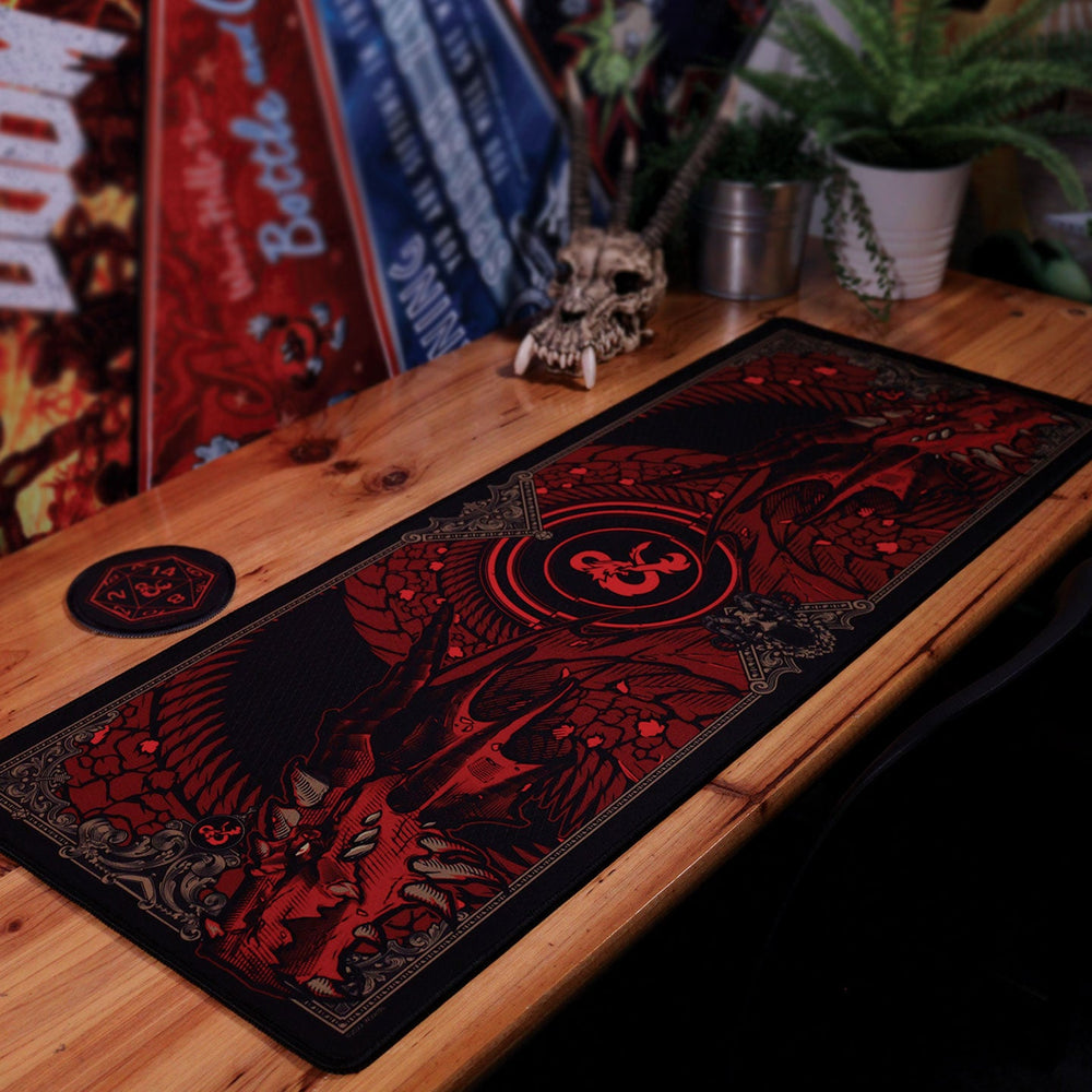 Desk pad XL & set de sous-verres Dungeons & Dragons