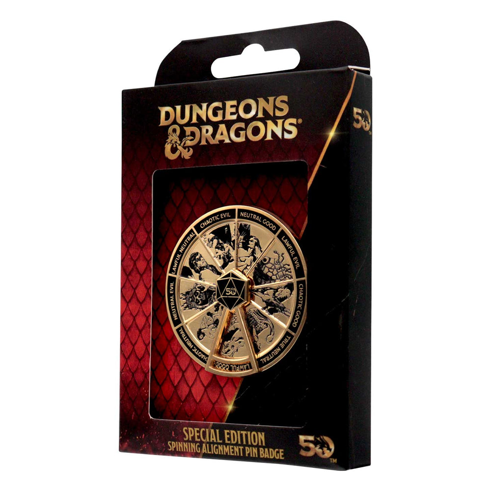 Pin's Dungeons & Dragons - 50th Anniversary Antique Gold Spinner