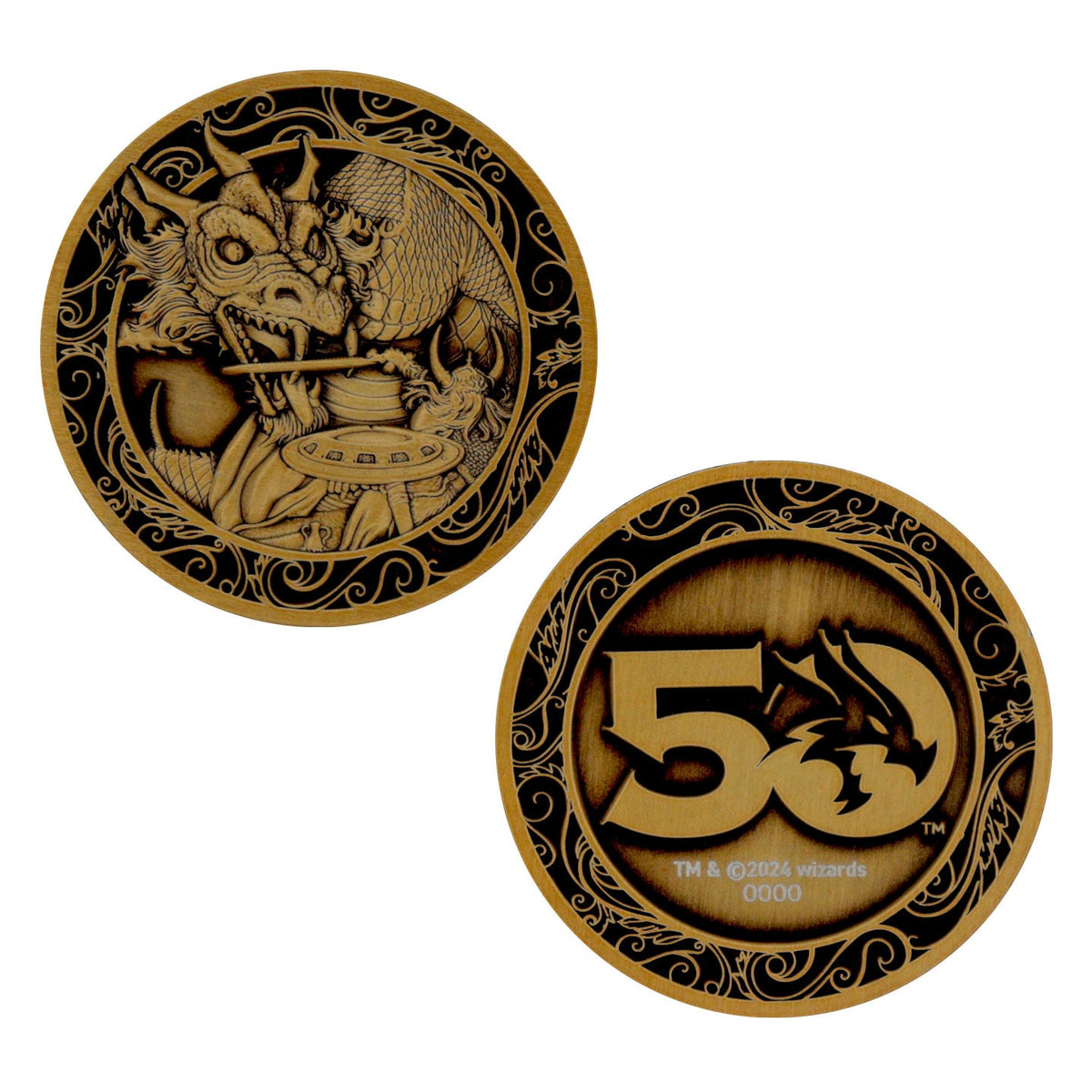 Dungeons & Dragons Collector's Coin - 50th Anniversary Antique Gold
