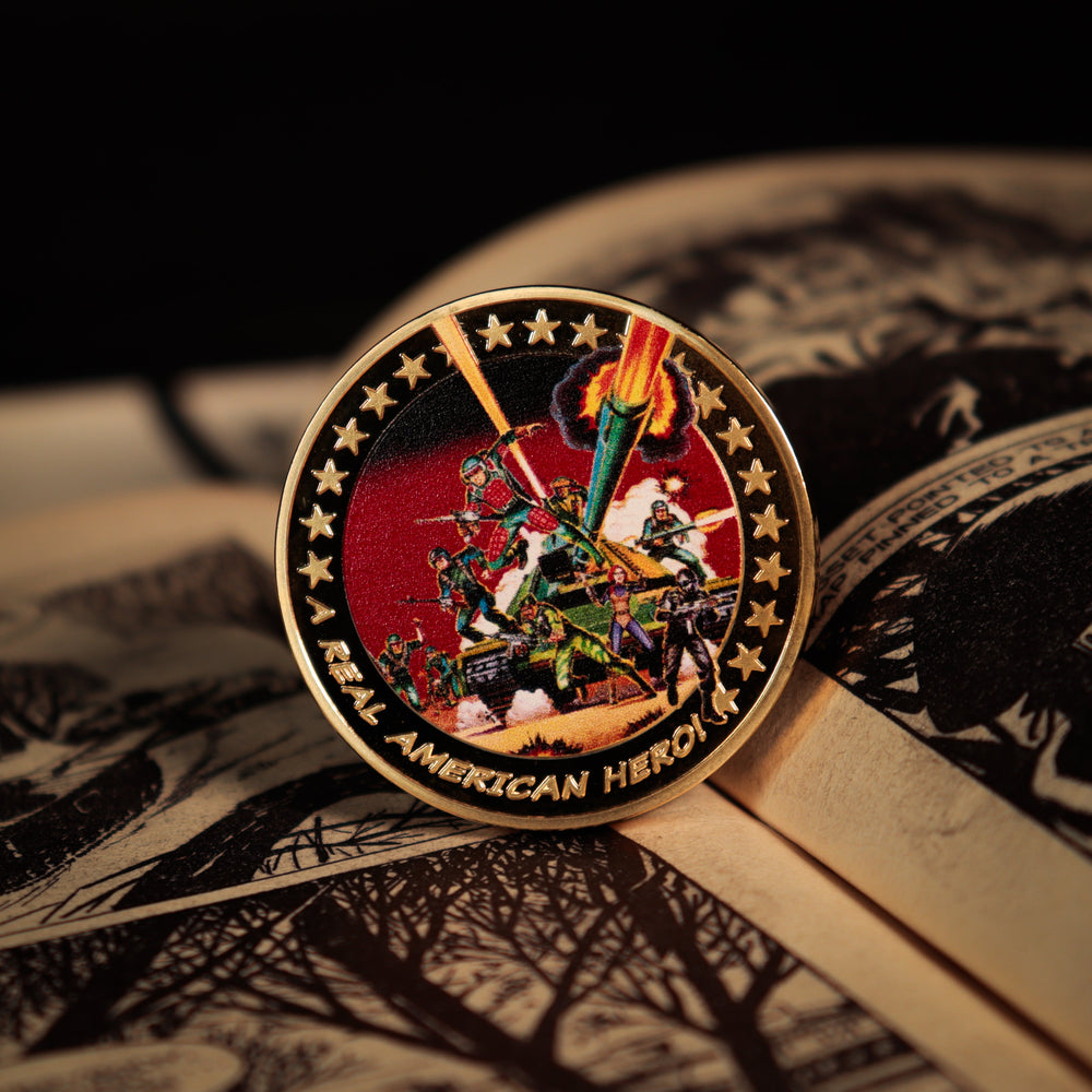Pièce collector G.I. - Joe: A Real American Hero 60th Anniversary 24K Gold Plated