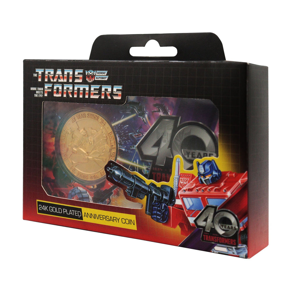 Pièce collector Transformers - 40th Anniversary 24K Gold Plated
