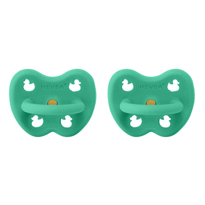 Pack de 2 sucettes rondes HEVEA Pop of Green – détail