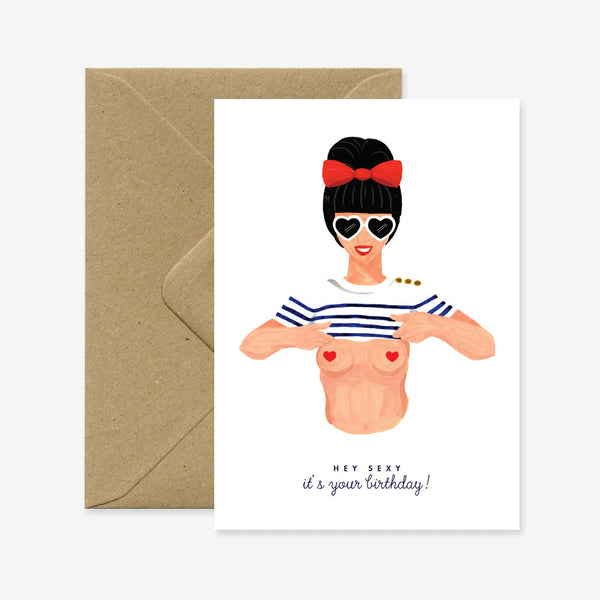 Hey Sexy - Greeting Card