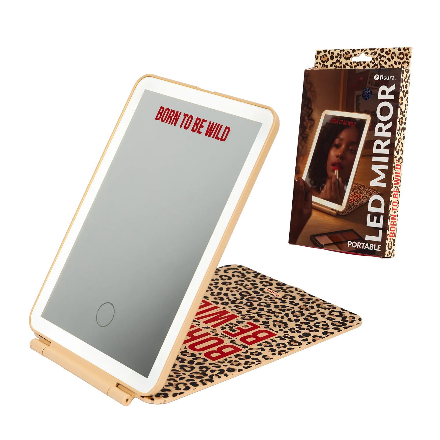Miroir LED Portable Léopard – Fisura