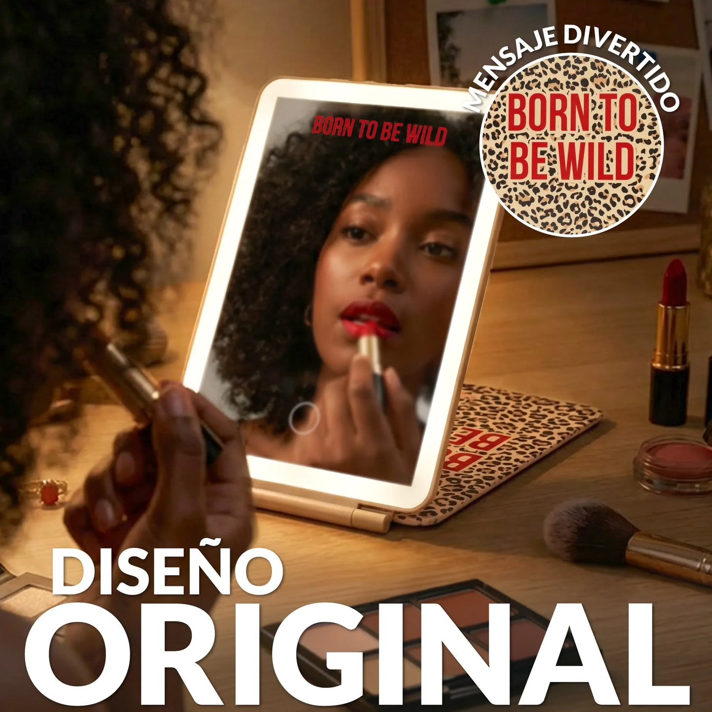 Miroir LED Portable Léopard – Fisura – vue 2