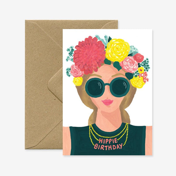 Hippie - Greeting Card