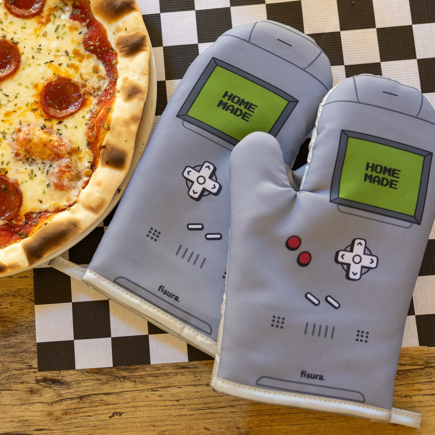 "Gamer" oven mitts