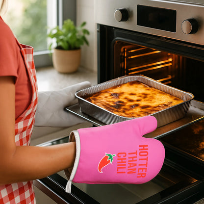 "Hotter than Chili" Oven Mitts