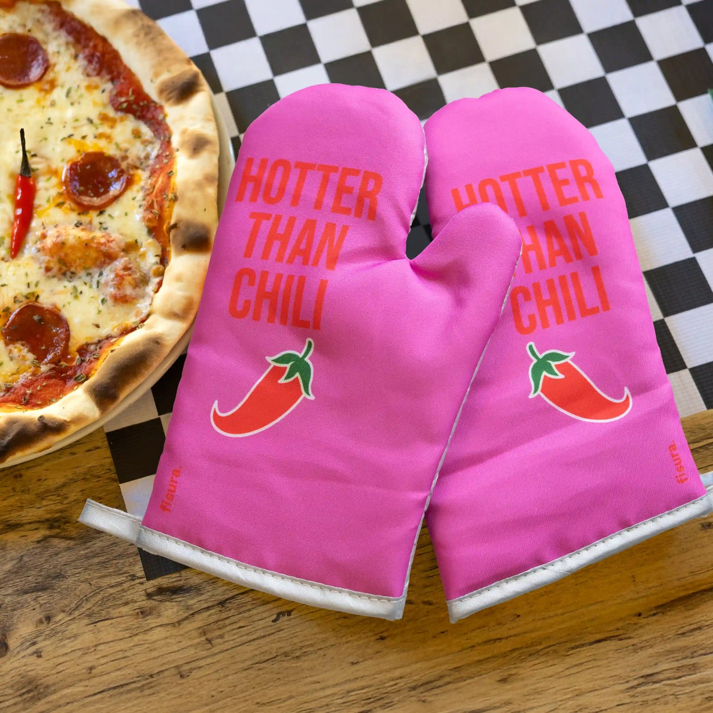 "Hotter than Chili" Oven Mitts