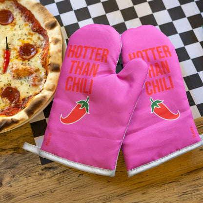 "Hotter than Chili" Oven Mitts