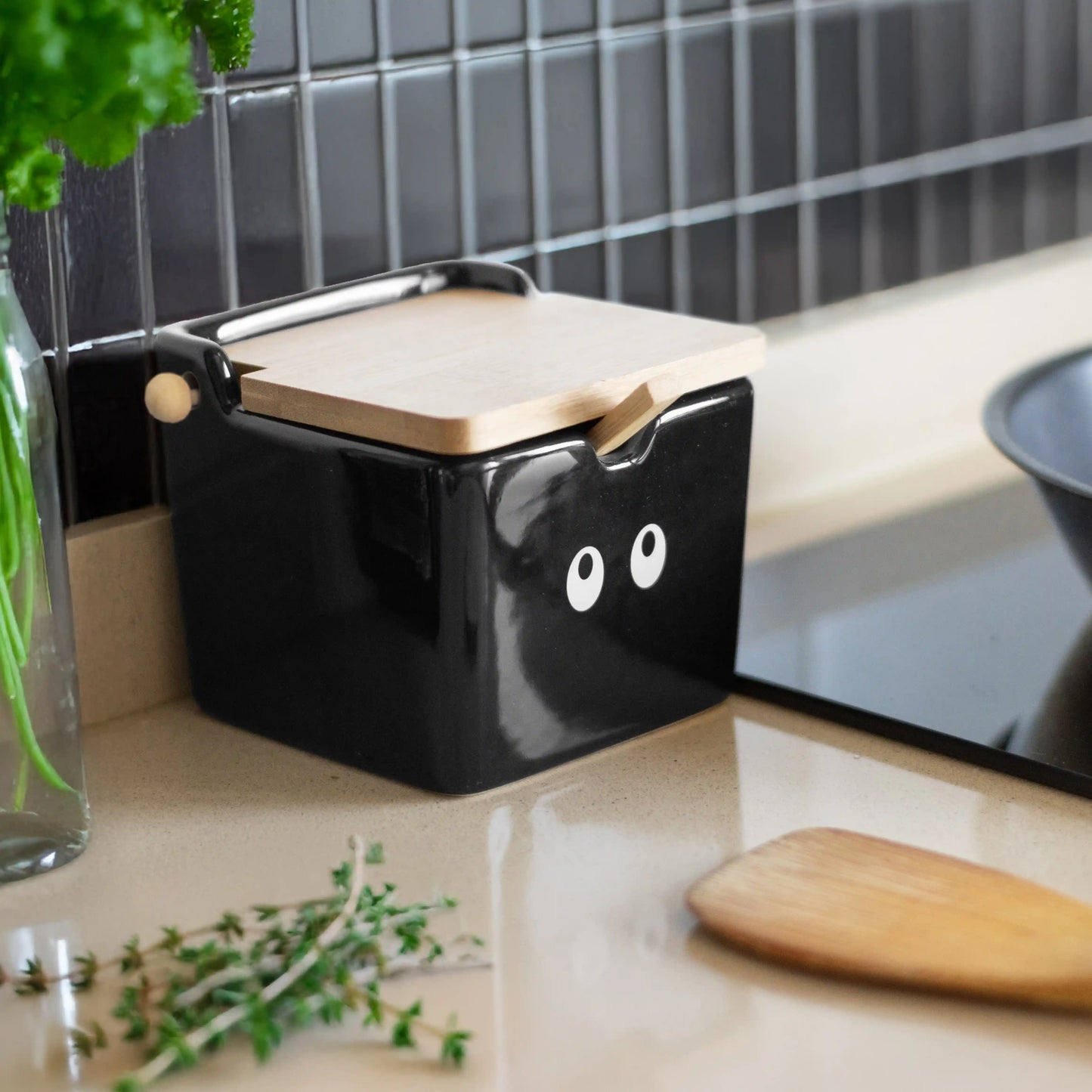 Salière Noire Motif Yeux – Fisura – vue 4