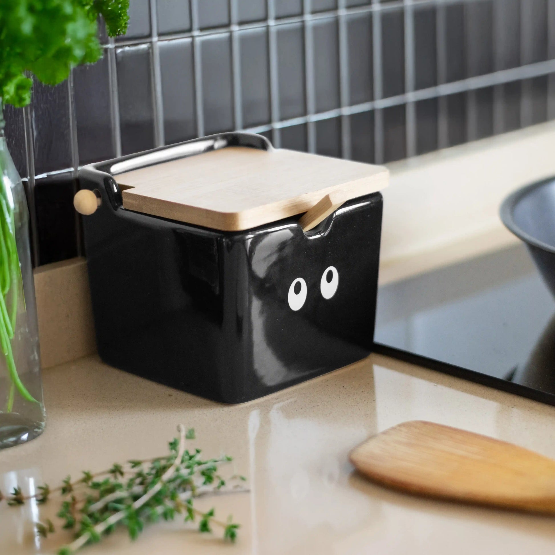 Salière Noire Motif Yeux – Fisura – vue 4