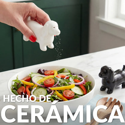 Dog salt and pepper shakers