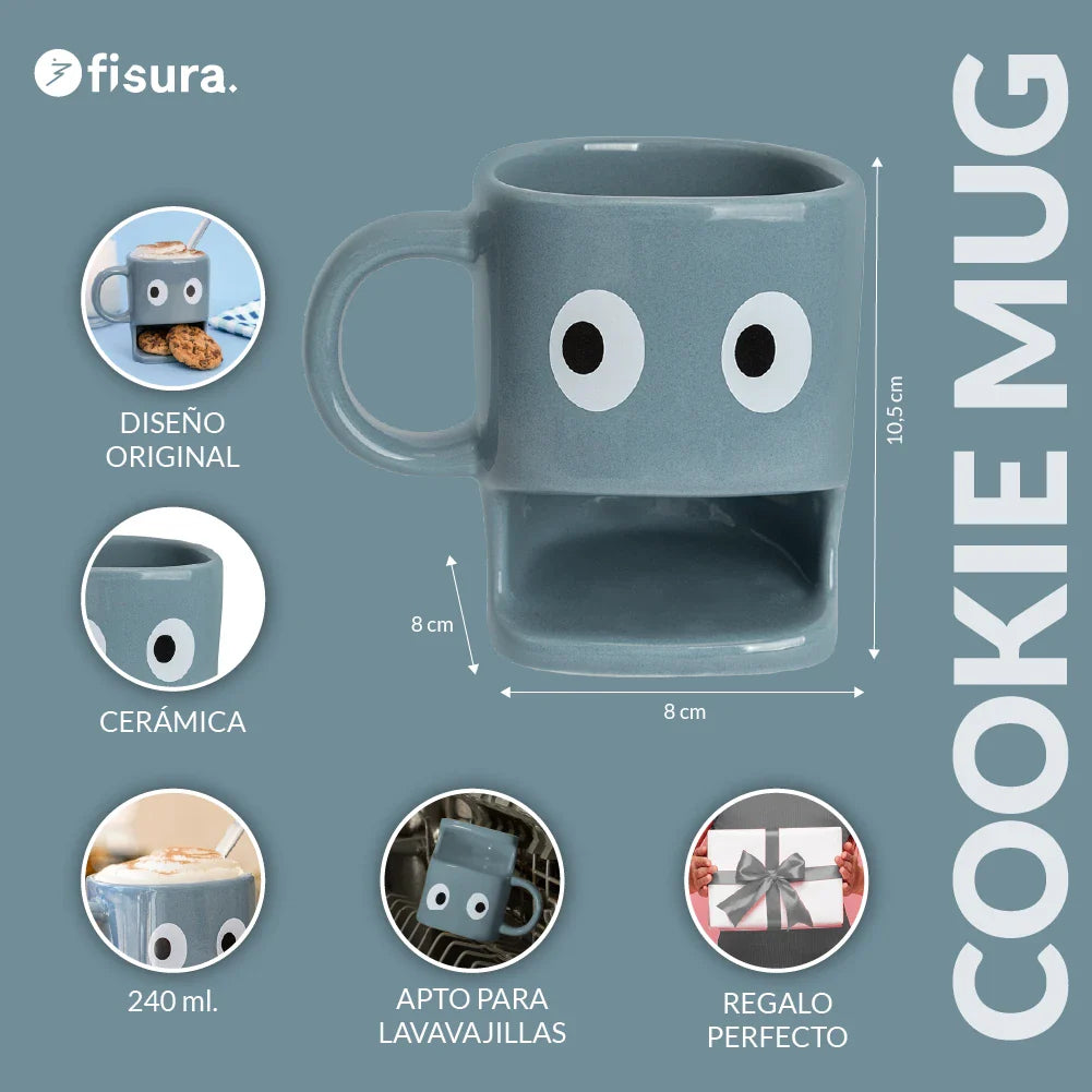 Tasse pour Biscuits Bleu – Fisura – vue 4