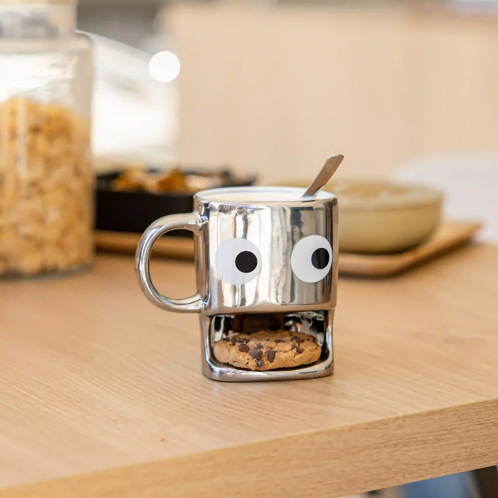 Mug à biscuits argenté – 240 ml