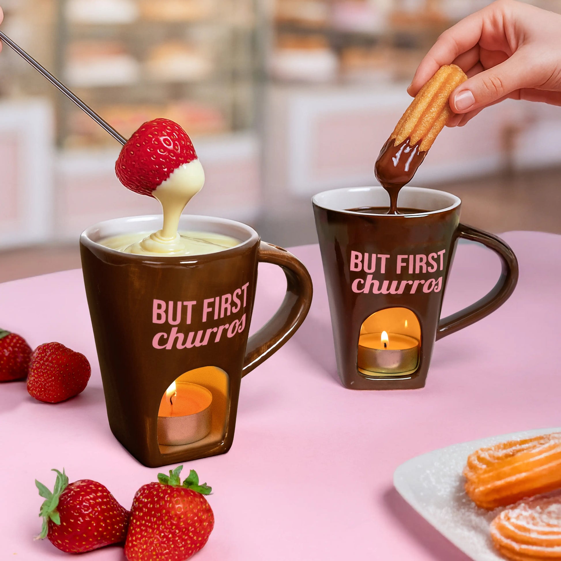 Tasse Fondue « But first churros » – Fisura – vue 6