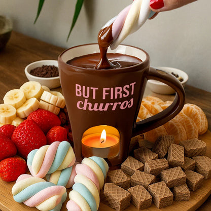 Tasse Fondue « But first churros » – Fisura – vue 4