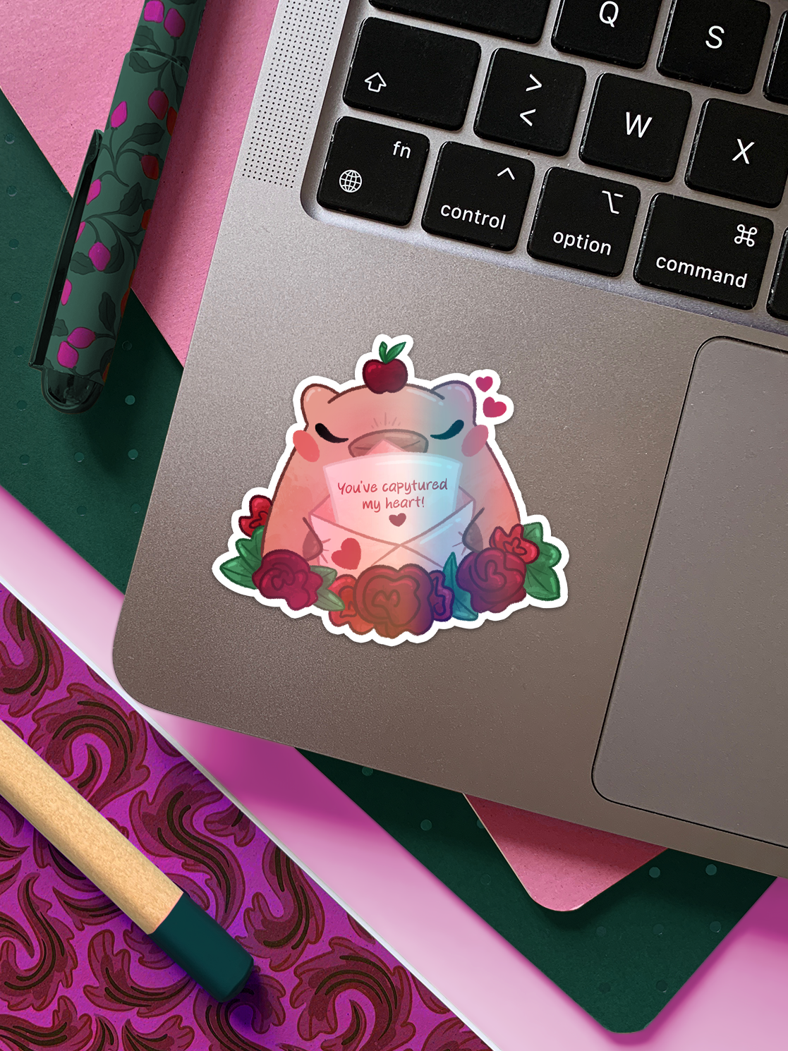 You’ve capytured my heart | Holographic Sticker