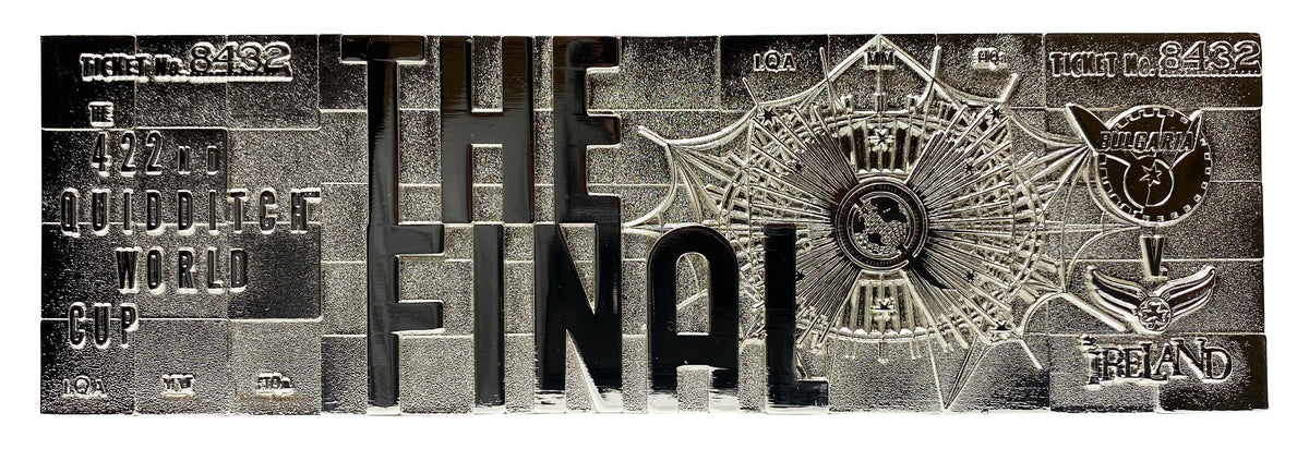 Harry Potter Collector's Replica - .999 Silver Plated Quidditch World Cup Ticket