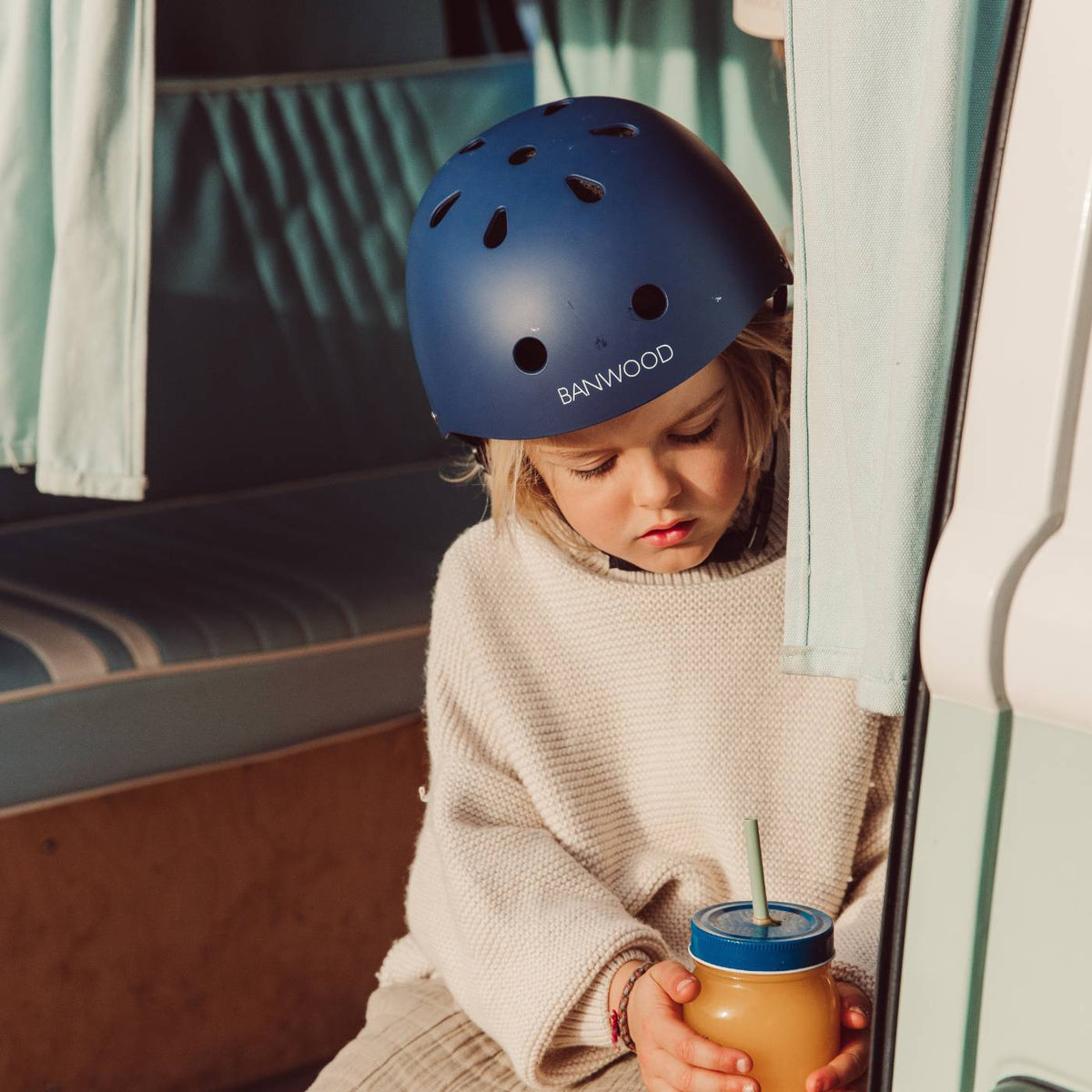 Casque Enfant - Bleu Marine Mat