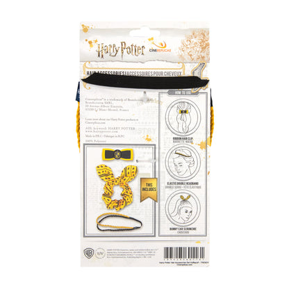 Set of 3 Trendy Hufflepuff Hair Accessories