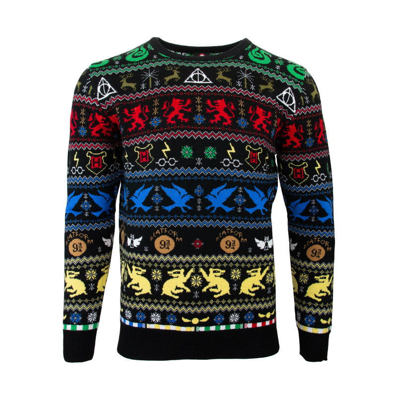 Harry Potter Christmas sweater - Hogwarts houses