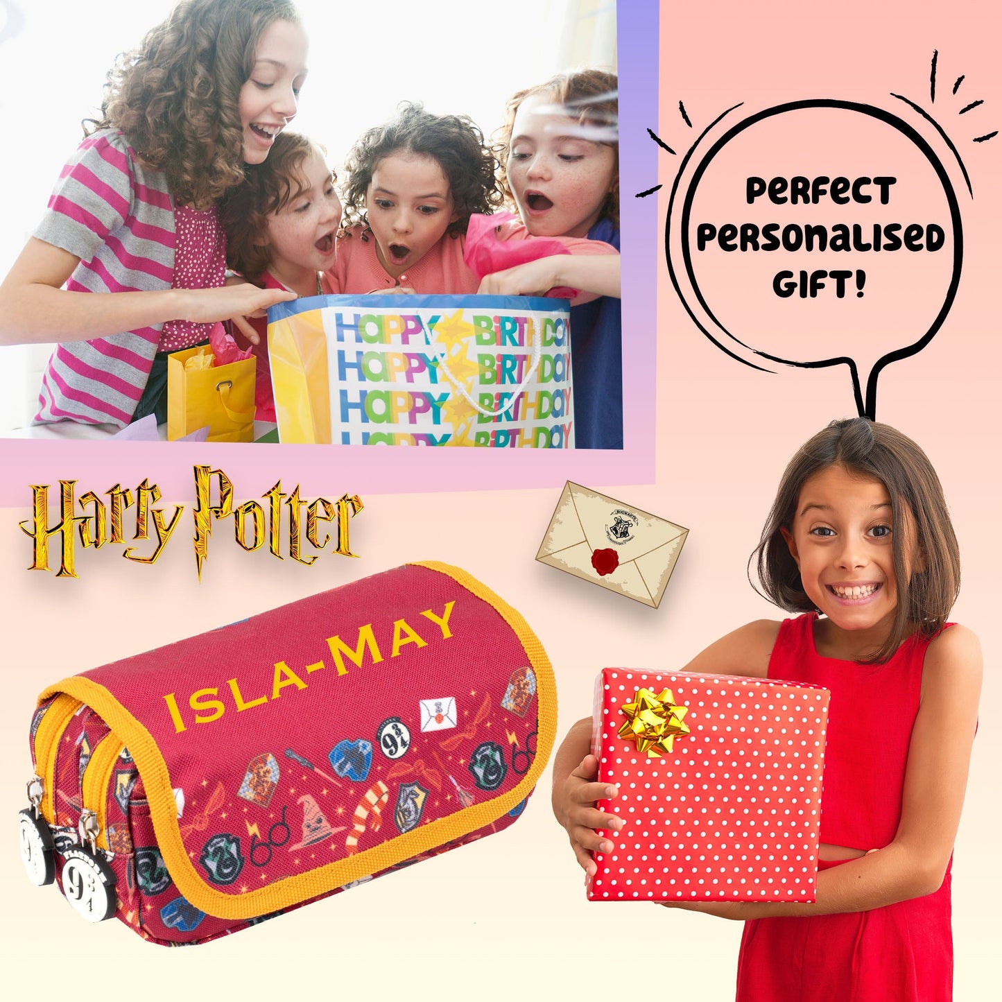Harry Potter Personalized Pencil Case