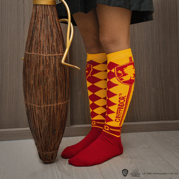 Set of 3 Pairs of Gryffindor Knee-High Socks