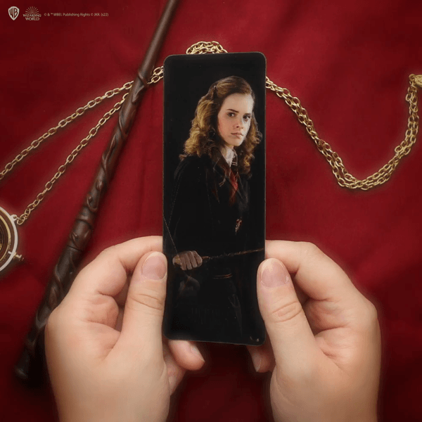 Wand pen with stand & Hermione Granger lenticular bookmark