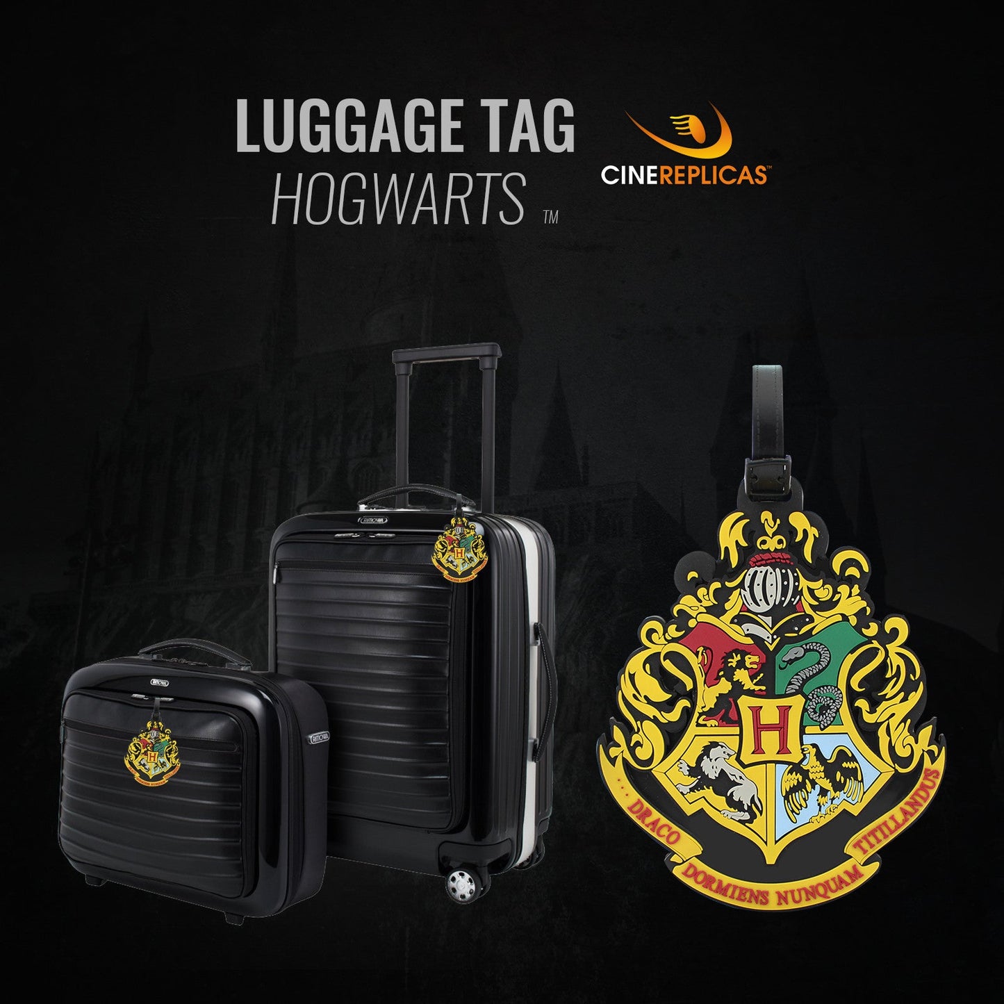*Étiquette à bagage Poudlard