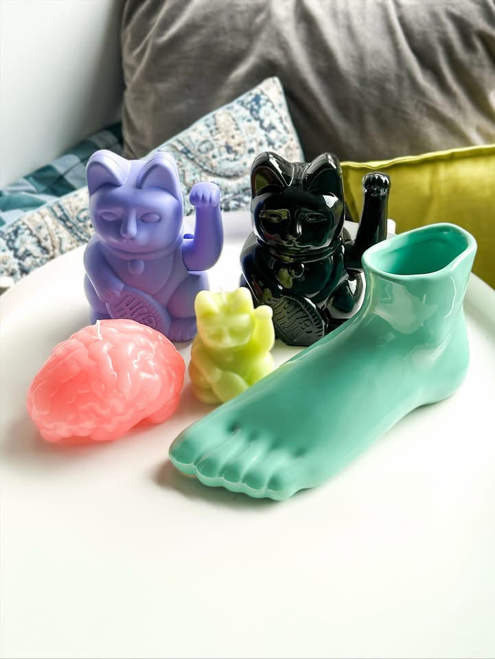 Lucky Cat Black Glossy