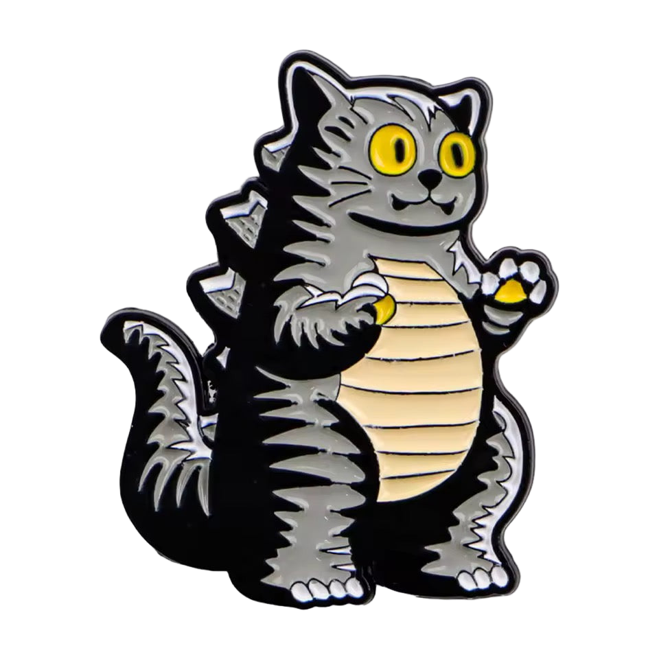 Catzilla Cat Pin