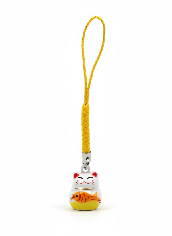 Porte clés Clochette Chat Chanceux