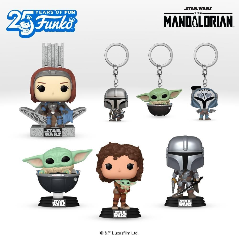 Pop! Keychain The Mandalorian avec Darksaber