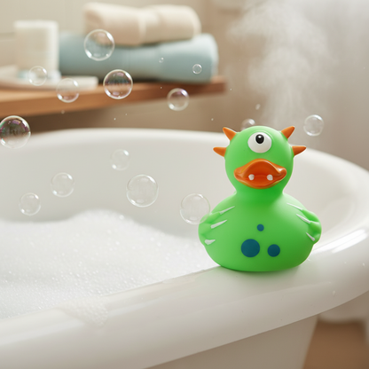 Green monster duck
