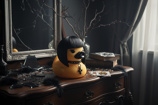 Gothic Duck Figurine