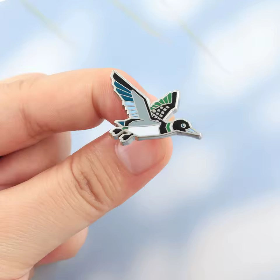 Flying Mallard Duck Pin