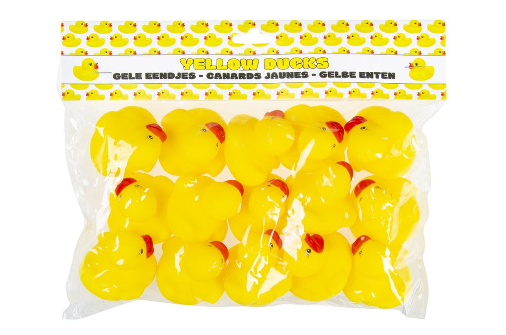 Gele badeend