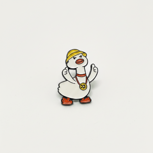 Weiße Ente Touristennadel 