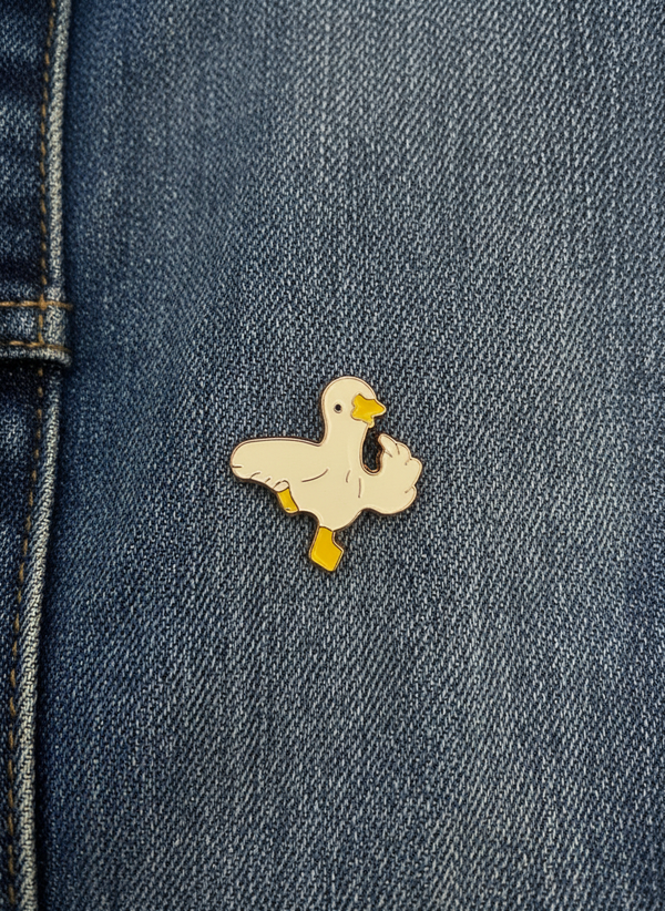 Photo produit - Pin's Canard Blanc Heureux