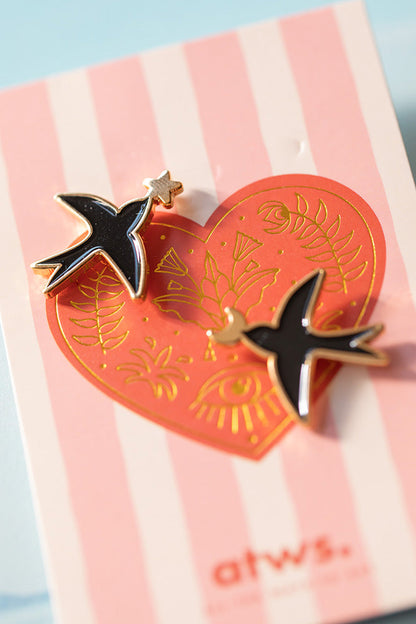 Swallows duo - pins