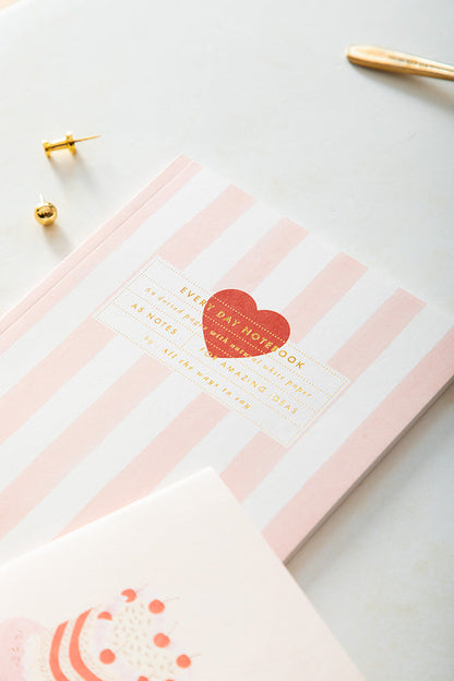 Pink stripes - A5 notebook