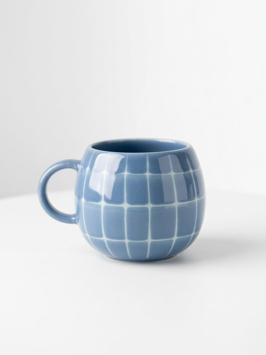 Mug Pool en grès – 250 ml – Bleu ciel