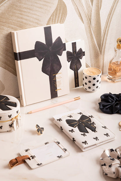 Black Bow - Hardcover A5 notebook