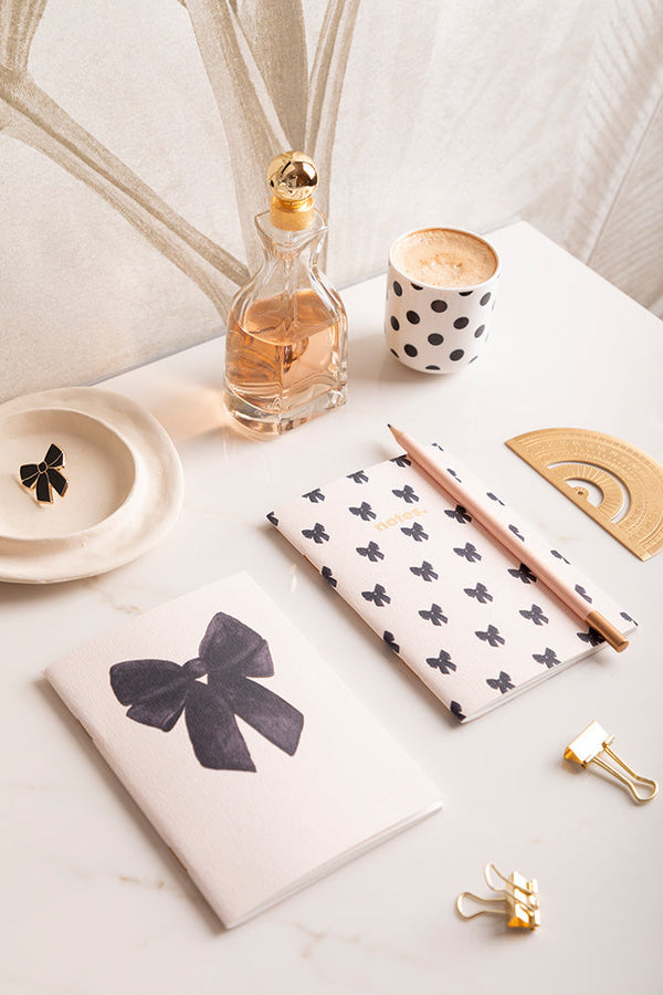 Duo Black Bow - A6 Pocket Notebook DUO