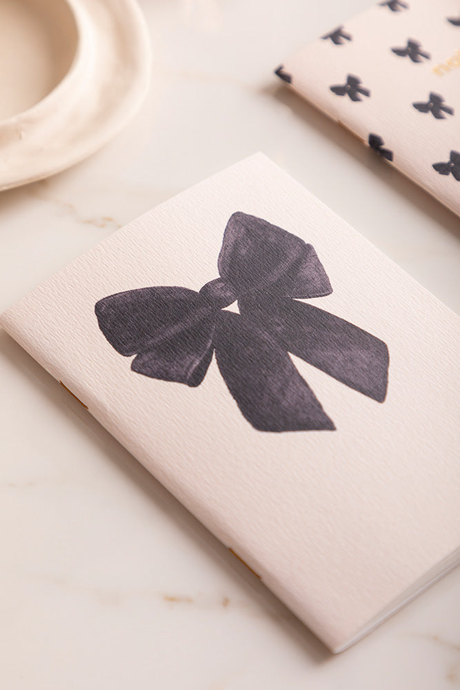 Duo Black Bow - A6 Pocket Notebook DUO