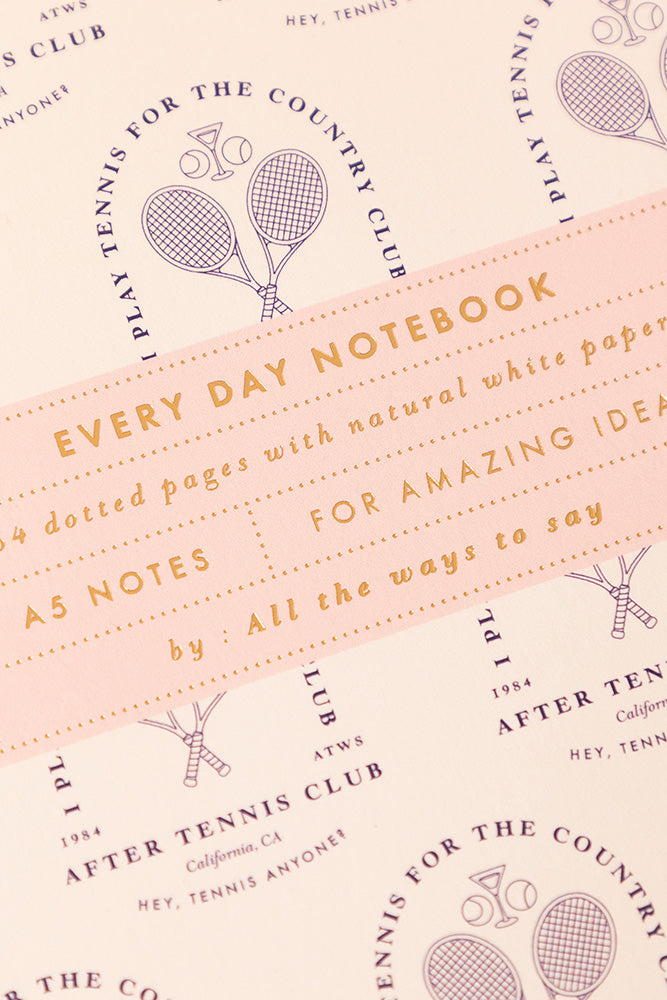 After Tennis - Notebook A5